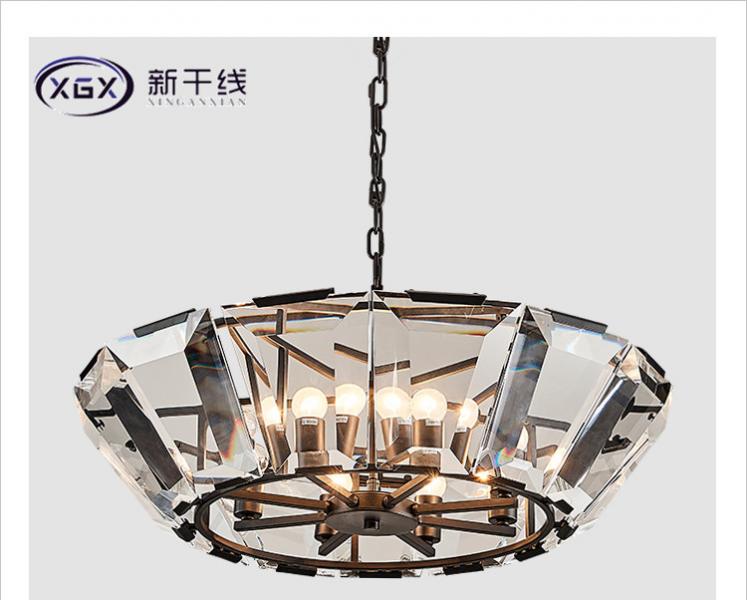 新古典吊燈客廳水晶燈具創(chuàng)意復古餐廳大氣別墅水晶燈臥室吊燈